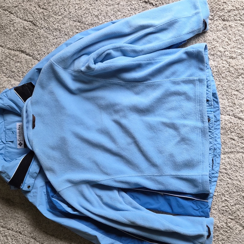 Columbia 3 In 1 Interchange Jacket Complete Women's Size M Blue - Picture 14 of 16